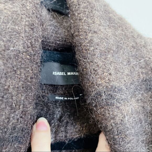 ISABEL MARANT Idoa wool mohair blend blank Kaftan Vest - Picture 5 of 12